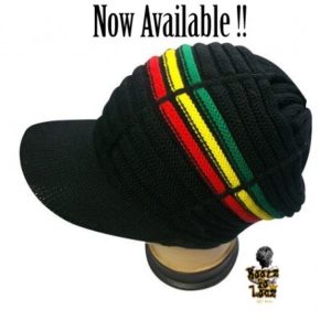 rasta brim beanie